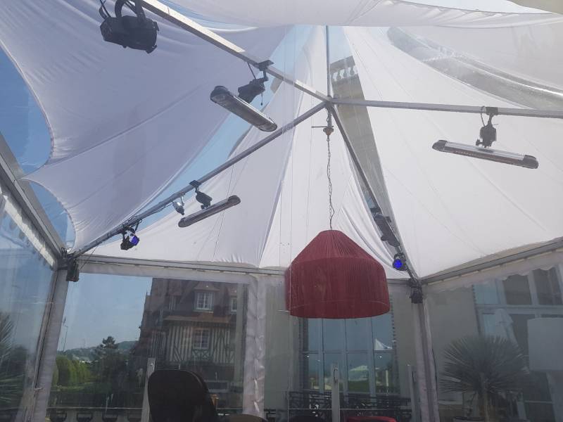 Chauffage mobile radiant électrique a louer pour des tentes à Rouen