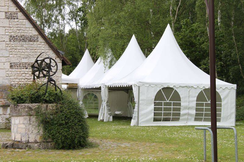 Tente pour vin d'honneur a la gange du grand Aulnay a Grand Quevilly