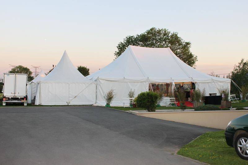Tente Bambou pour repas de Mariage prés de Buchy
