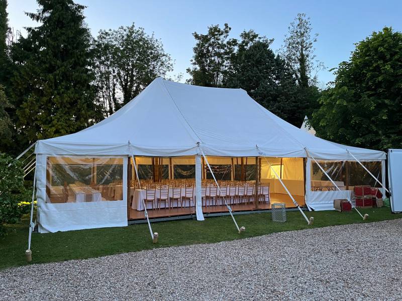 Tente Bambou de 150 m² à la location pour mariage dans l'Eure