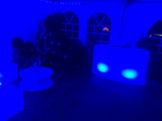 Déco ambiance noel sous tente