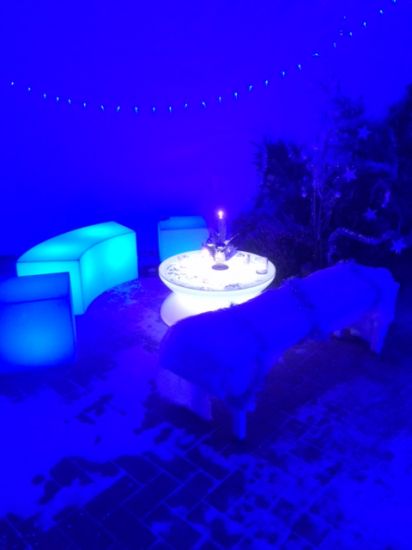 Location de cubes lumineux, banquette lumineuse, et table basse lumineuse dans l'Eure